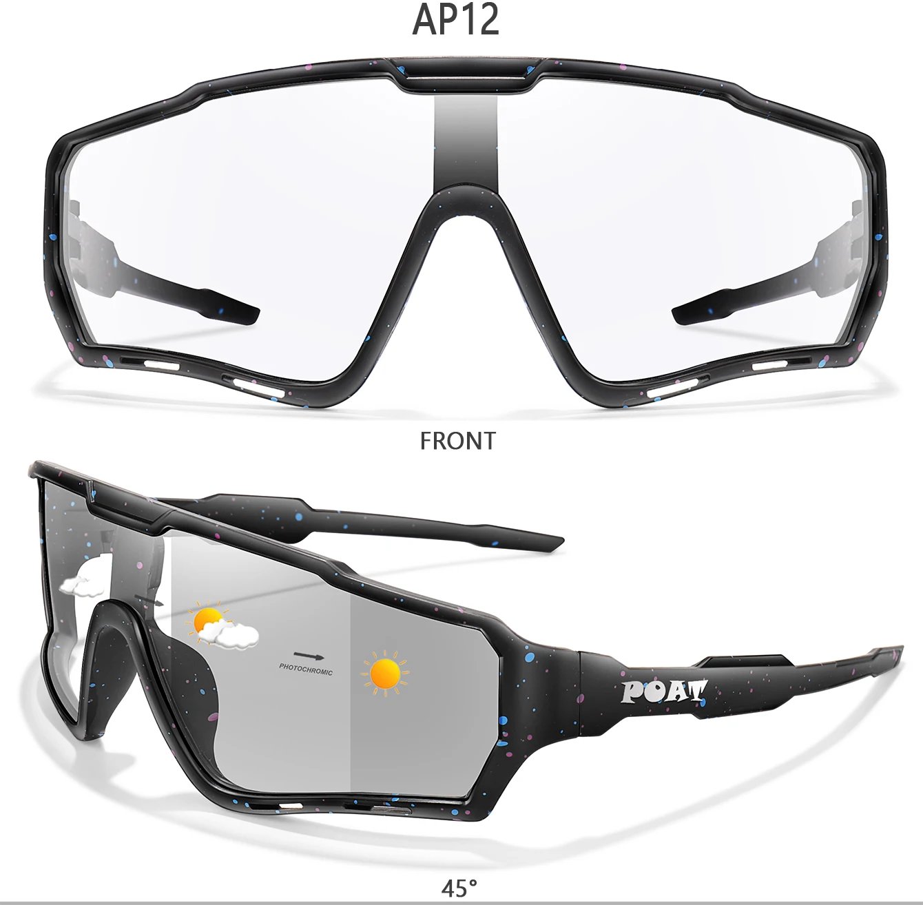 POAT Brand Motorcycle Photochromic Windproof Sunglasses Men MTB Bike Bicycle Eyewear Sports Cycling Fishing Running Glasses POAT Brand Motorcycle Photochromic Windproof Sunglasses Men MTB Bike Bicycle Eyewear Sports Cycling Fishing Running Glasses