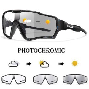 POAT Brand Motorcycle Photochromic Windproof Sunglasses Men MTB Bike Bicycle Eyewear Sports Cycling Fishing Running Glasses