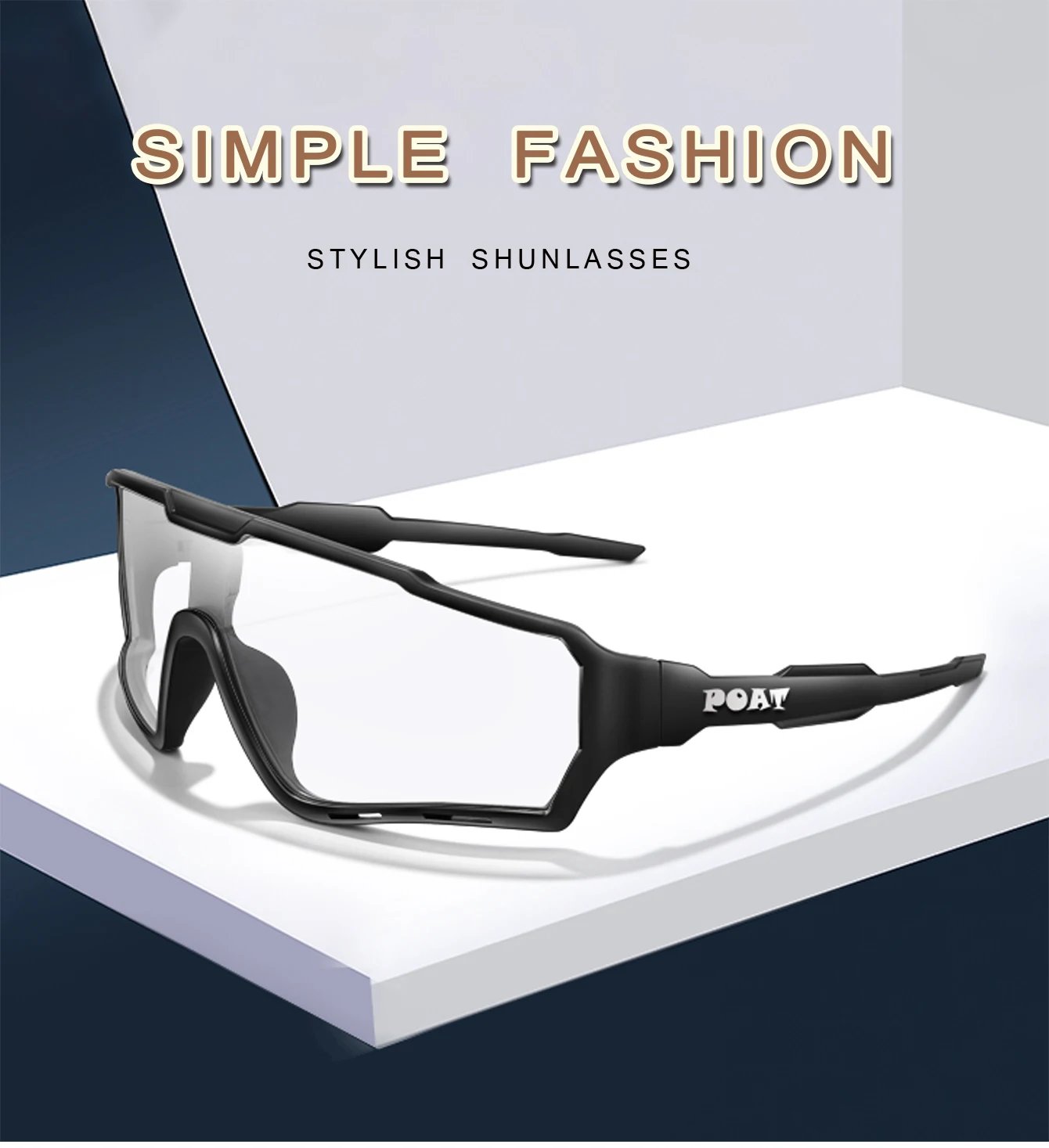 POAT Brand Motorcycle Photochromic Windproof Sunglasses Men MTB Bike Bicycle Eyewear Sports Cycling Fishing Running Glasses POAT Brand Motorcycle Photochromic Windproof Sunglasses Men MTB Bike Bicycle Eyewear Sports Cycling Fishing Running Glasses