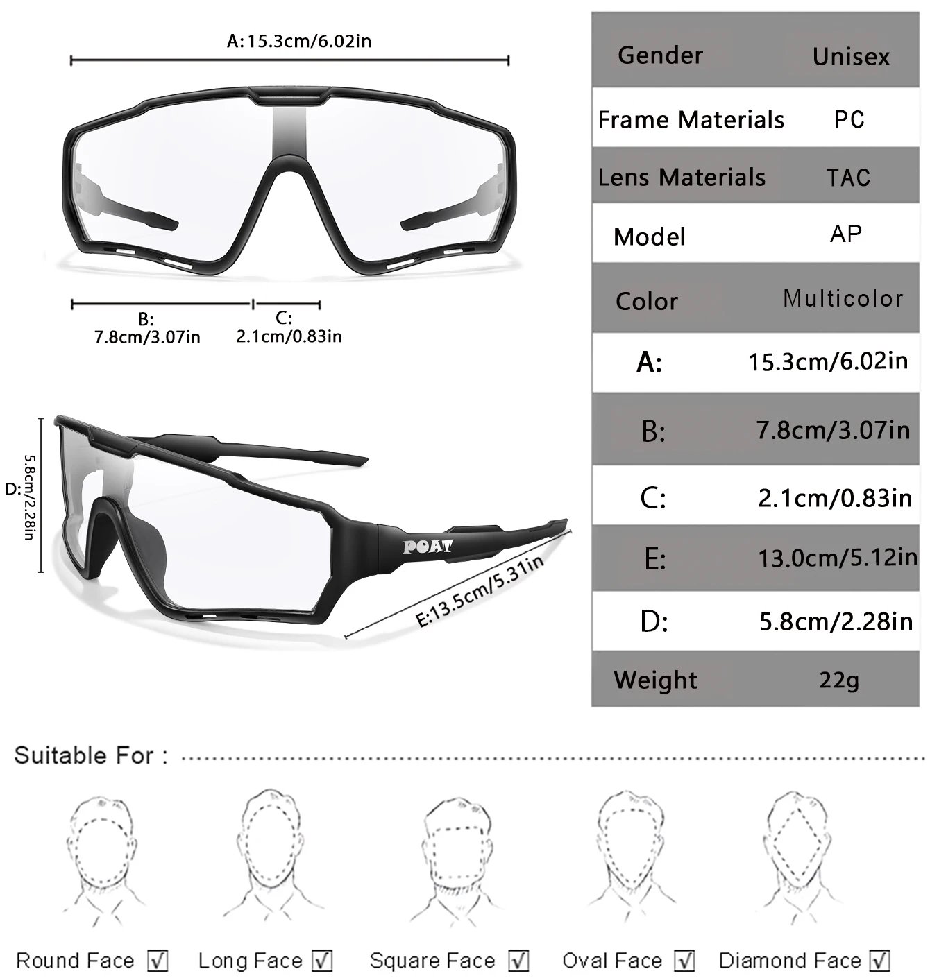 POAT Brand Motorcycle Photochromic Windproof Sunglasses Men MTB Bike Bicycle Eyewear Sports Cycling Fishing Running Glasses POAT Brand Motorcycle Photochromic Windproof Sunglasses Men MTB Bike Bicycle Eyewear Sports Cycling Fishing Running Glasses