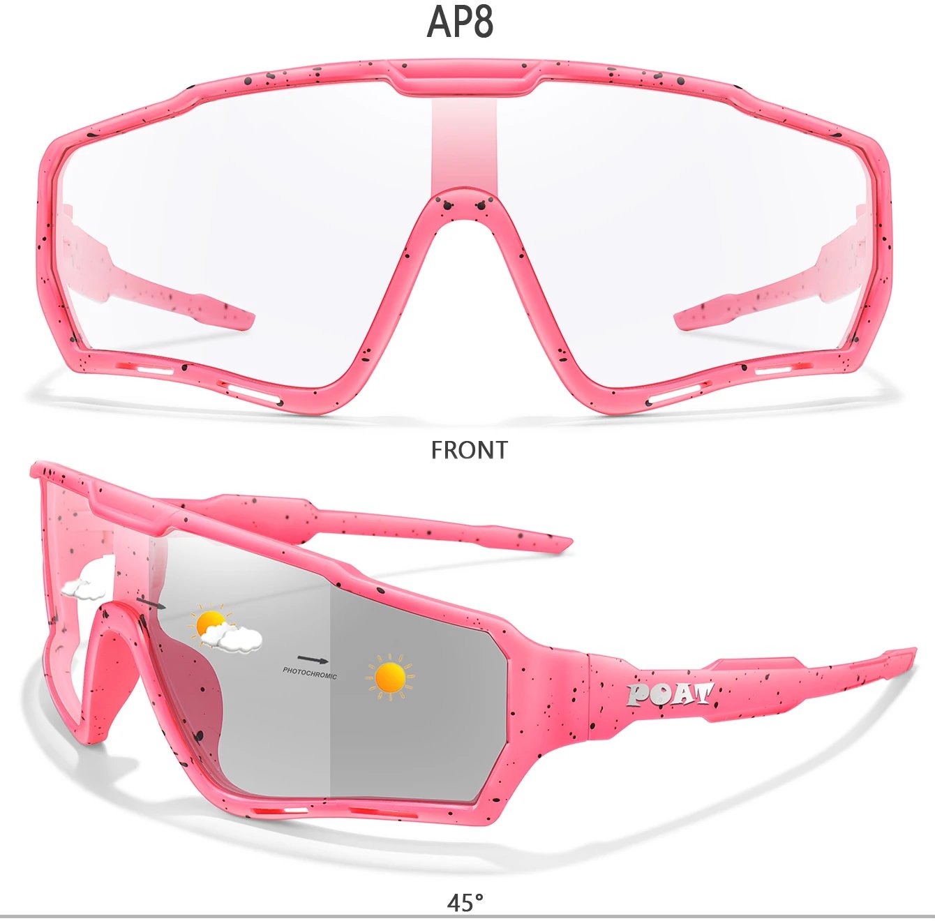 POAT Brand Motorcycle Photochromic Windproof Sunglasses Men MTB Bike Bicycle Eyewear Sports Cycling Fishing Running Glasses POAT Brand Motorcycle Photochromic Windproof Sunglasses Men MTB Bike Bicycle Eyewear Sports Cycling Fishing Running Glasses