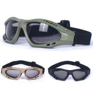 NEW Motorcycle Goggles Cycling Glasses Elastic CS Tactical Safety Goggles Windproof Anti-Dust Outdoor Sports Goggles
