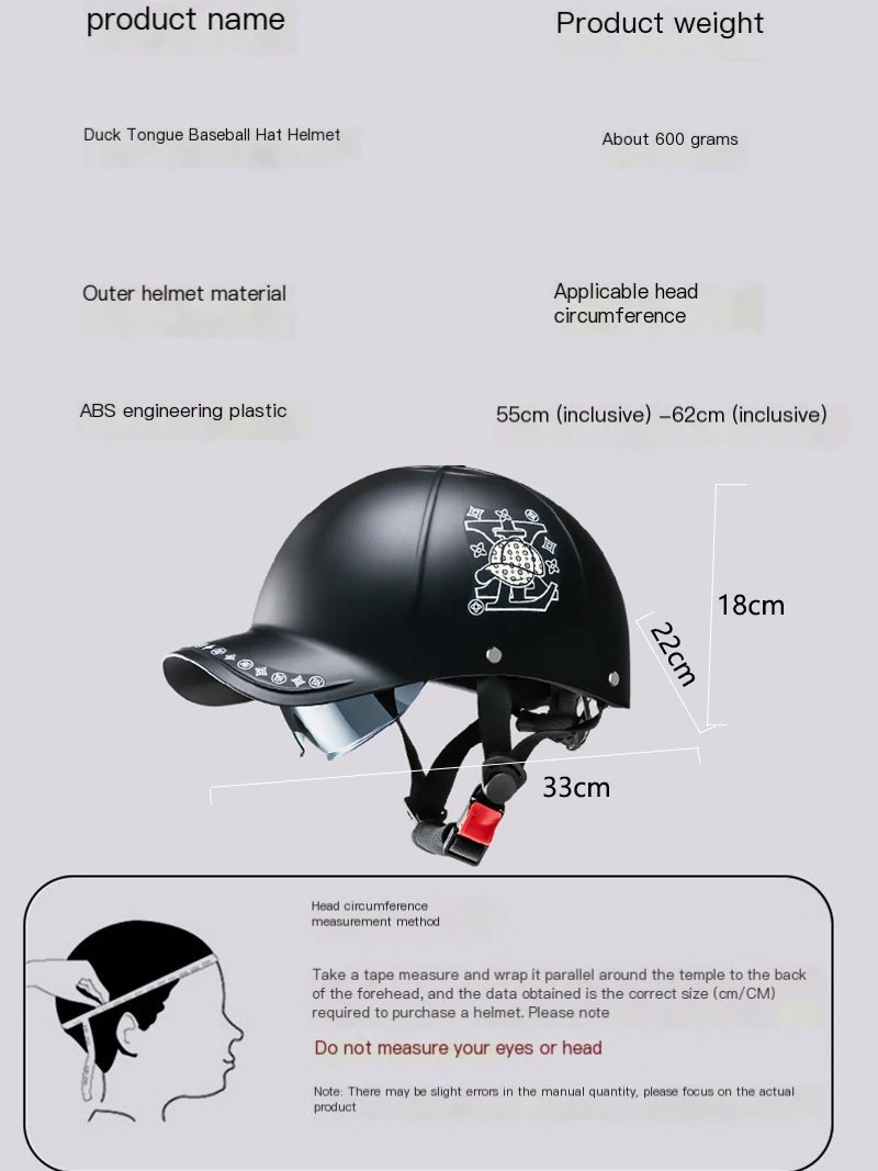 2025 For Cafe Racer Chopper Scooter Safety Hard Hat Half Face Vintage Summer Cap Motorcycle Half Helmet Baseball Cap Style