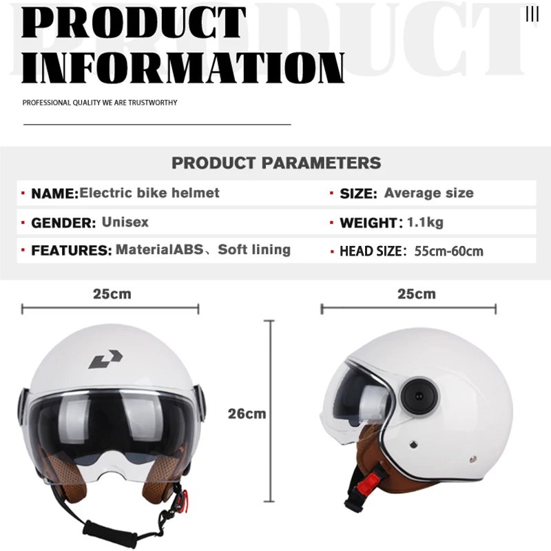 DOT certification Motorbike Casco Go Kart Scooter Motor Van Motorcycle Dual Lens Vintage Helmets Four Seasons Racing Half Helmet