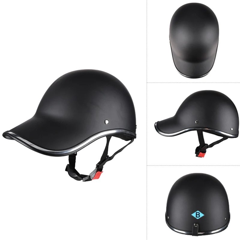 Motorcycle Half Helmet Baseball Cap Universal Men Women Helmet Adult Electric Bicycle Helmets Bike Classic Scooter Helmets