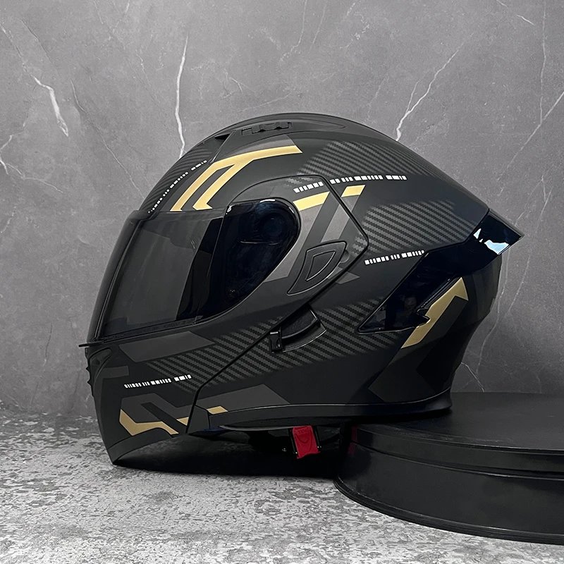 Motorcycle helmets Double Visors Modular Flip Up helmet DOT approved Full face casque moto racing Motocross helmet DOT
