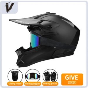 Full Face Motorcycle Helmet Motorcycle Motocross Race Downhill AM DH Children Adult Universal Helmet with 3 Piece Gift