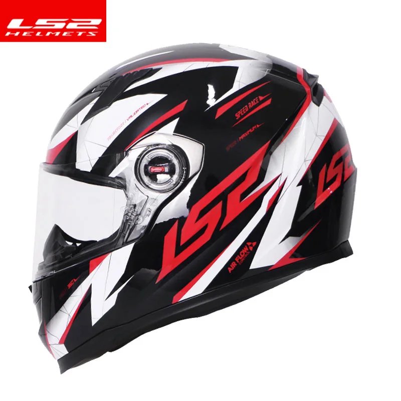 LS2 FF358 Motorcycle Helmet LS2 Draze Full Face Helmet Men Women ABS Shell Motorbike Racing Helmet Cascos Para Moto ECE Approved