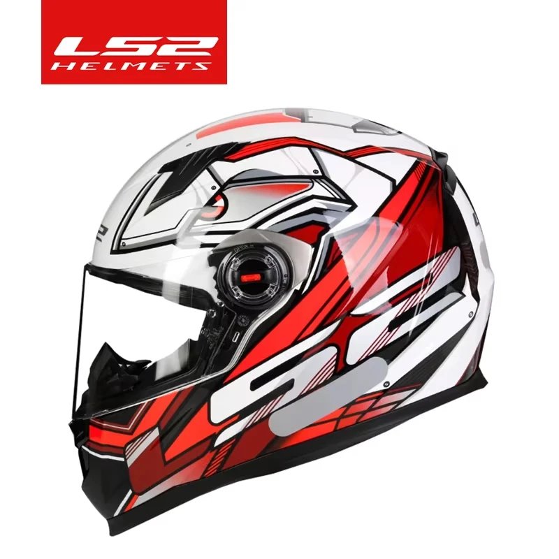 LS2 FF358 Motorcycle Helmet LS2 Draze Full Face Helmet Men Women ABS Shell Motorbike Racing Helmet Cascos Para Moto ECE Approved