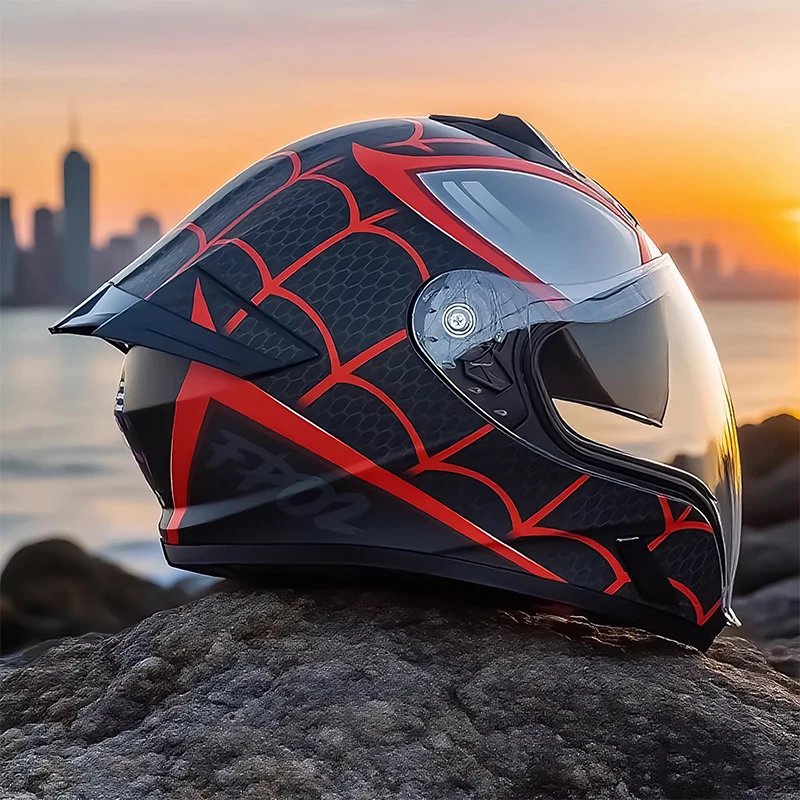 DOT 3C Certified Adult Modular Full Face Motorcycle Helmet Dual Sunshade Lenses Anti-UV Quick Release Helmet Casco Capacete