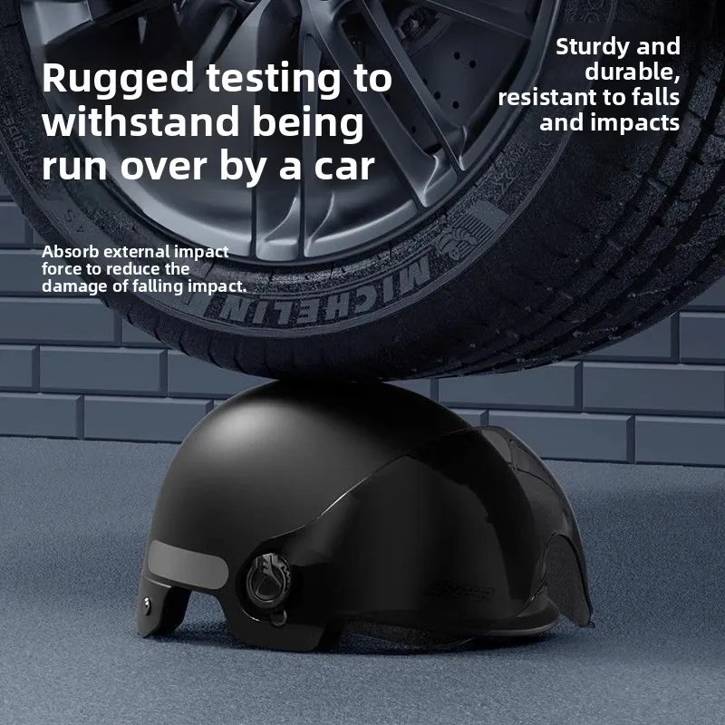 New Electric Bike Motorcycle Half Helmet - Unisex Safety Helmet for Men & Women