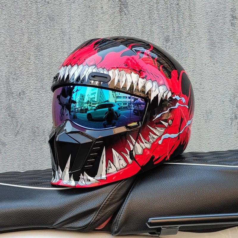 New Scorpion Retro Motorcycle Cascos Moto Locomotive Personality Multi-purpose Combination Helmet Half M L XL XXL XXXL