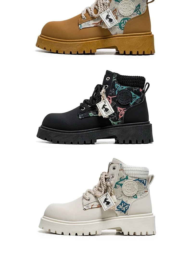 Men's Winter and Autumn High-top American Workwear Ankle Boots, Outdoor Anti-slip and Wear-resistant Sports and Cycling Boots