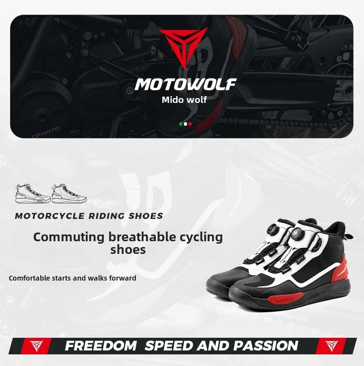 MOTOWOLF Motorcyclist Boots Motorcycle Riding Shoes Men's Four Seasons Breathable Anti-fall Motorcycle Racing Shoes Casual Boots MOTOWOLF Motorcyclist Boots Motorcycle Riding Shoes Men's Four Seasons Breathable Anti-fall Motorcycle Racing Shoes Casual Boots