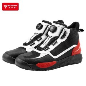 MOTOWOLF Motorcyclist Boots Motorcycle Riding Shoes Men’s Four Seasons Breathable Anti-fall Motorcycle Racing Shoes Casual Boots
