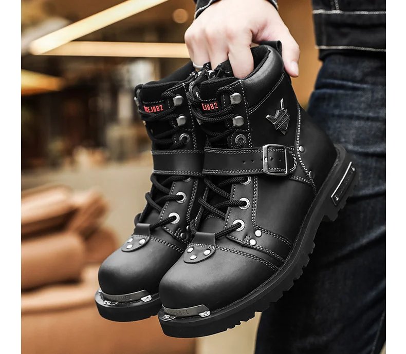 Motorbike Shoes Motocross Street Gear Racing Boots Microfiber Leather Off Road Motorboats Profession Motorcycle Boots for Men Motorbike Shoes Motocross Street Gear Racing Boots Microfiber Leather Off Road Motorboats Profession Motorcycle Boots for Men