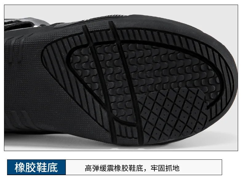 Summer Black Leather Motorcycle Shoes Men Women Waterproof Breathable Rally Boots Adventure Off-Road Motorcycle Boots Retro