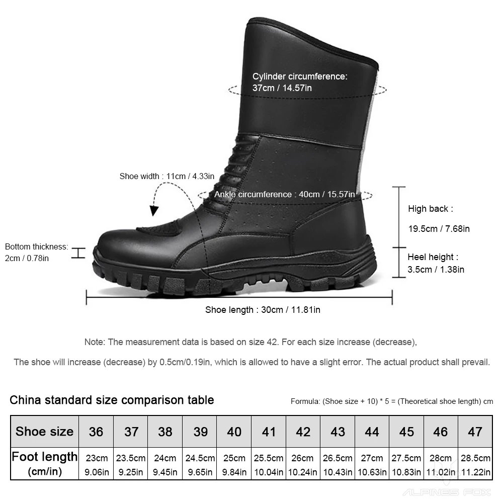Retro Motorcycle Touring Boots Leather Men's Motorbike Riding Shoes Waterproof Windproof Anti-fall Rider Shoes Four Seasons