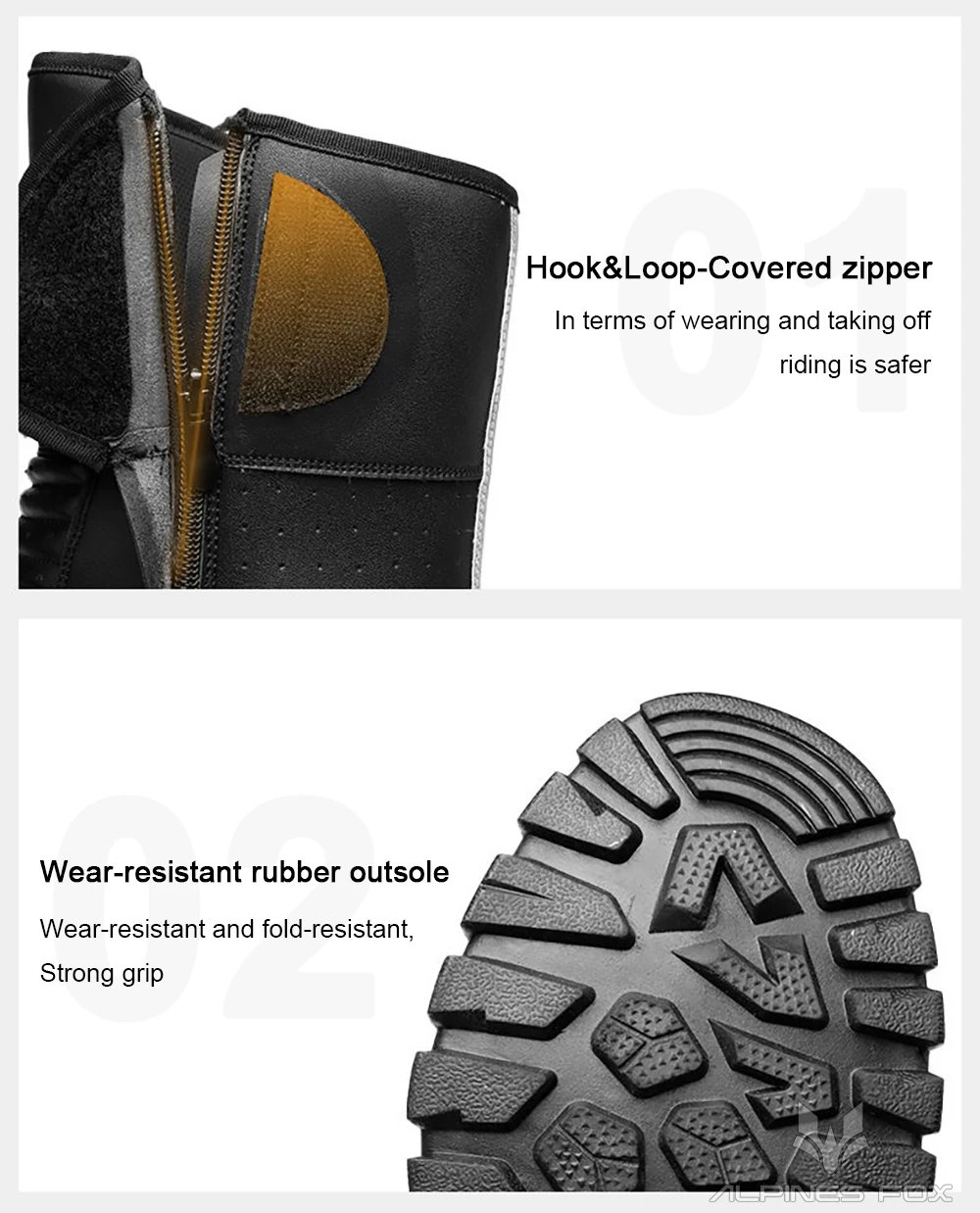 Retro Motorcycle Touring Boots Leather Men's Motorbike Riding Shoes Waterproof Windproof Anti-fall Rider Shoes Four Seasons