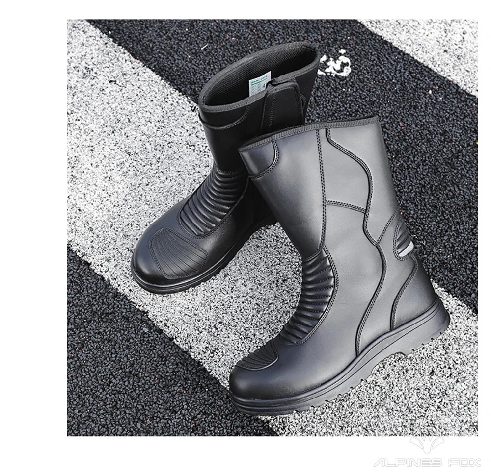 Motorcycle Boots Four Season Men's Outdoor Fashion High Top Motorbike Riding Shoes Anti-collision Motocross Protective Boots
