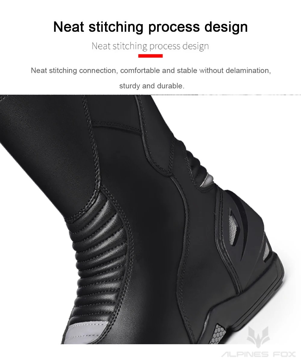 Motorcycle Boots Four Season Men's Outdoor Fashion High Top Motorbike Riding Shoes Anti-collision Motocross Protective Boots