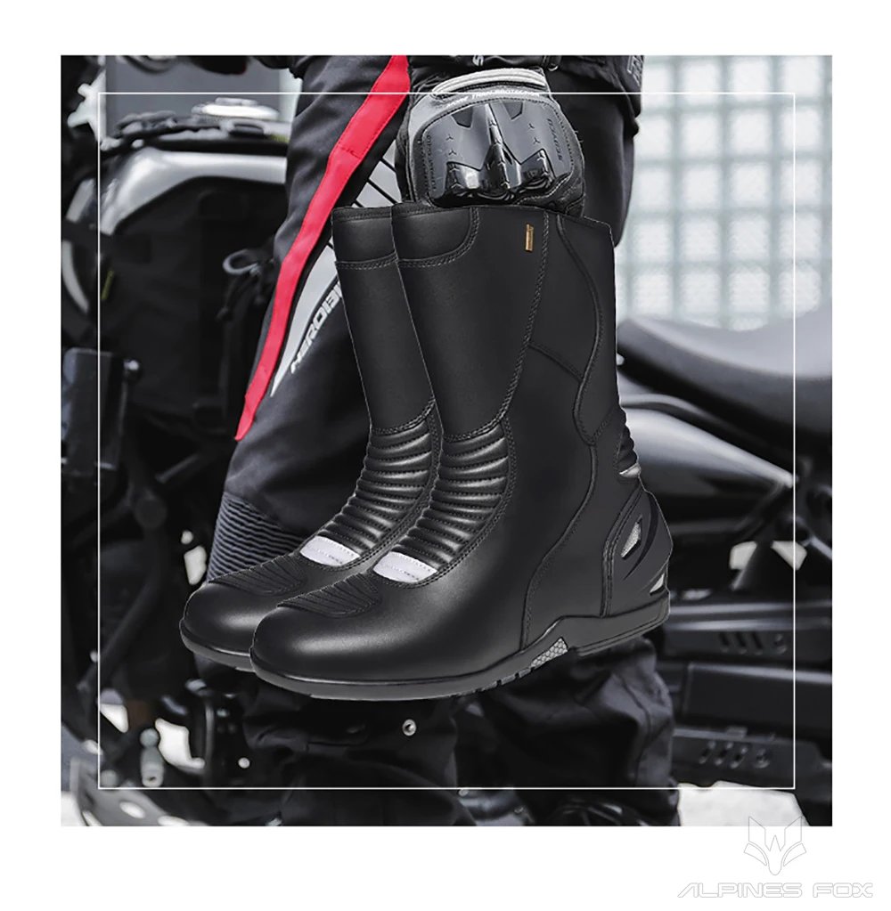 Motorcycle Boots Four Season Men's Outdoor Fashion High Top Motorbike Riding Shoes Anti-collision Motocross Protective Boots