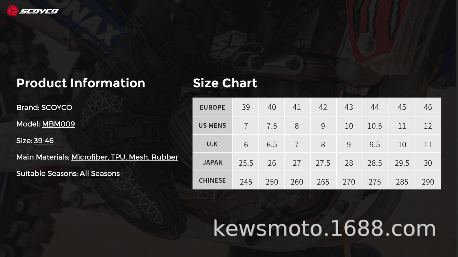SCOYCO Motorcycle Riding Protective Boots Knee-High Anti-drop Motocross Boats Anti-Slip All-Terrain Grip Long Moto Rally Boots SCOYCO Motorcycle Riding Protective Boots Knee-High Anti-drop Motocross Boats Anti-Slip All-Terrain Grip Long Moto Rally Boots