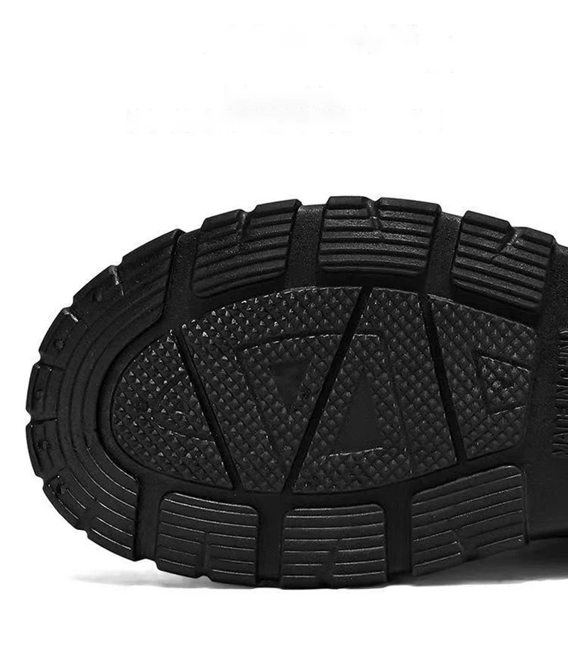 Workwear style outdoor work commuting fishing kitchen anti slip waterproof men's flat bottomed high-quality rubber boots rain bo