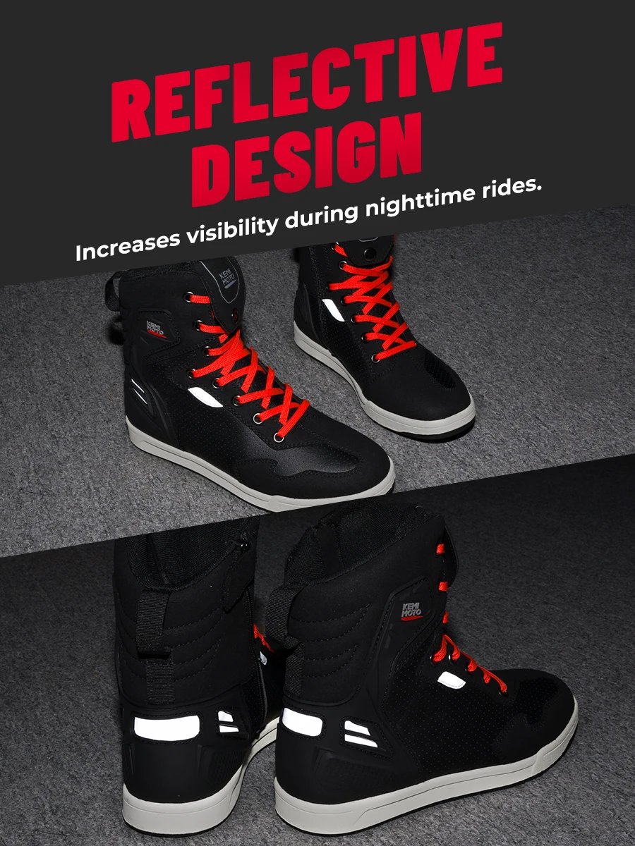 Motorcycle Shoes Men High-top Boots Summer Professional Riding Casual Breathable Lightweight Cycling Protection Equipments Motorcycle Shoes Men High-top Boots Summer Professional Riding Casual Breathable Lightweight Cycling Protection Equipments