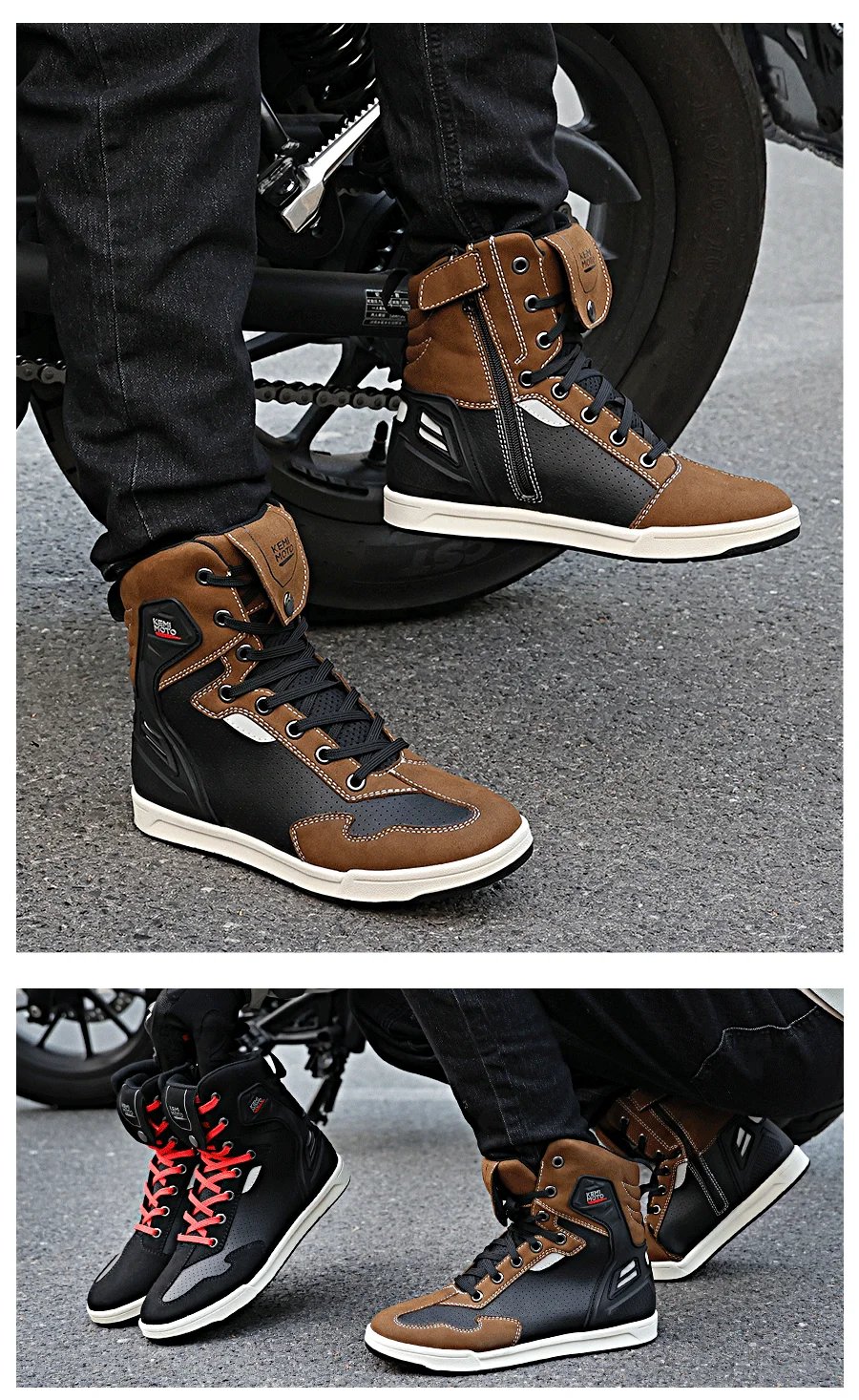 Motorcycle Shoes Men High-top Boots Summer Professional Riding Casual Breathable Lightweight Cycling Protection Equipments Motorcycle Shoes Men High-top Boots Summer Professional Riding Casual Breathable Lightweight Cycling Protection Equipments