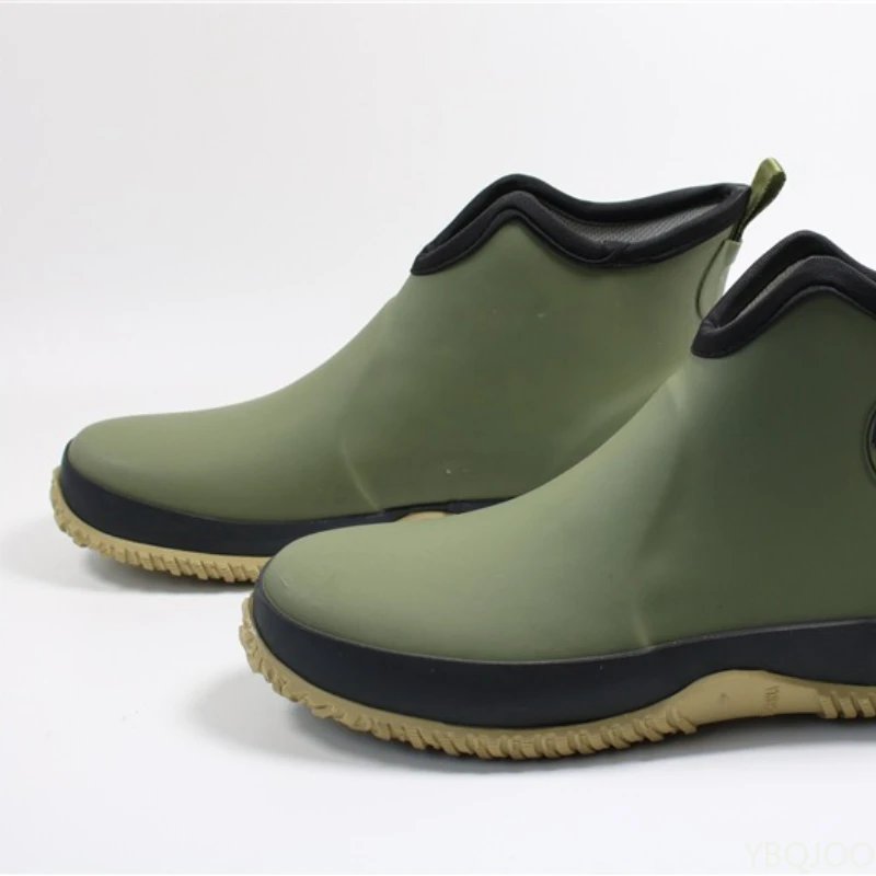 Spring Autumn Fashion Large Outdoor Waterproof and Anti Slip Men Rain Shoes Lightweight Short Tube Fishing Versatile Rain Boots Spring Autumn Fashion Large Outdoor Waterproof and Anti Slip Men Rain Shoes Lightweight Short Tube Fishing Versatile Rain Boots