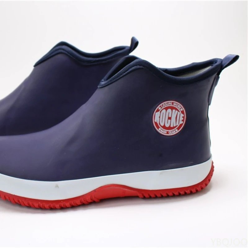 Spring Autumn Fashion Large Outdoor Waterproof and Anti Slip Men Rain Shoes Lightweight Short Tube Fishing Versatile Rain Boots Spring Autumn Fashion Large Outdoor Waterproof and Anti Slip Men Rain Shoes Lightweight Short Tube Fishing Versatile Rain Boots