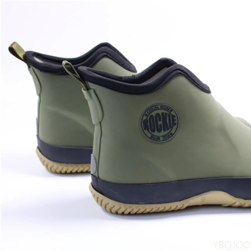 Spring Autumn Fashion Large Outdoor Waterproof and Anti Slip Men Rain Shoes Lightweight Short Tube Fishing Versatile Rain Boots Spring Autumn Fashion Large Outdoor Waterproof and Anti Slip Men Rain Shoes Lightweight Short Tube Fishing Versatile Rain Boots