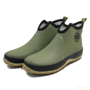 Spring Autumn Fashion Large Outdoor Waterproof and Anti Slip Men Rain Shoes Lightweight Short Tube Fishing Versatile Rain Boots