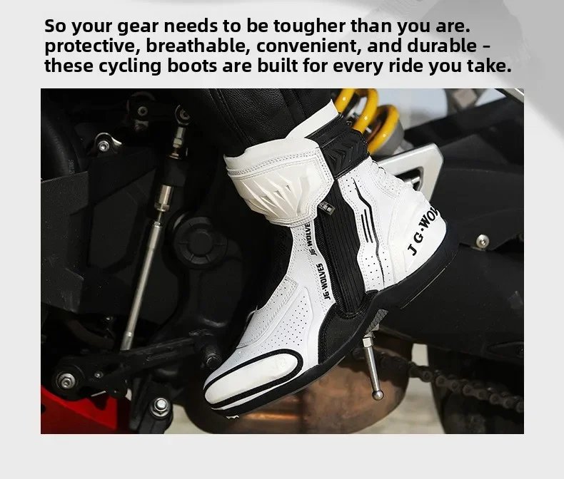 Men Women Motorcycle Riding Shoes Waterproof Breathable Summer Short Moto Boots Anti Slip Off Road Racing Motorbike Footwear