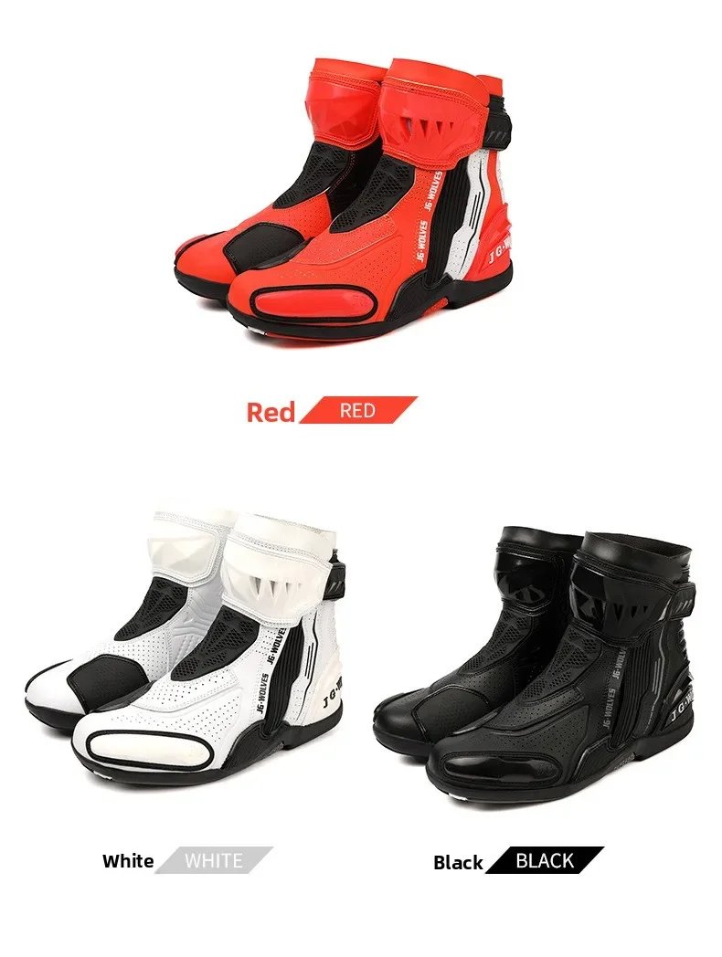 Men Women Motorcycle Riding Shoes Waterproof Breathable Summer Short Moto Boots Anti Slip Off Road Racing Motorbike Footwear