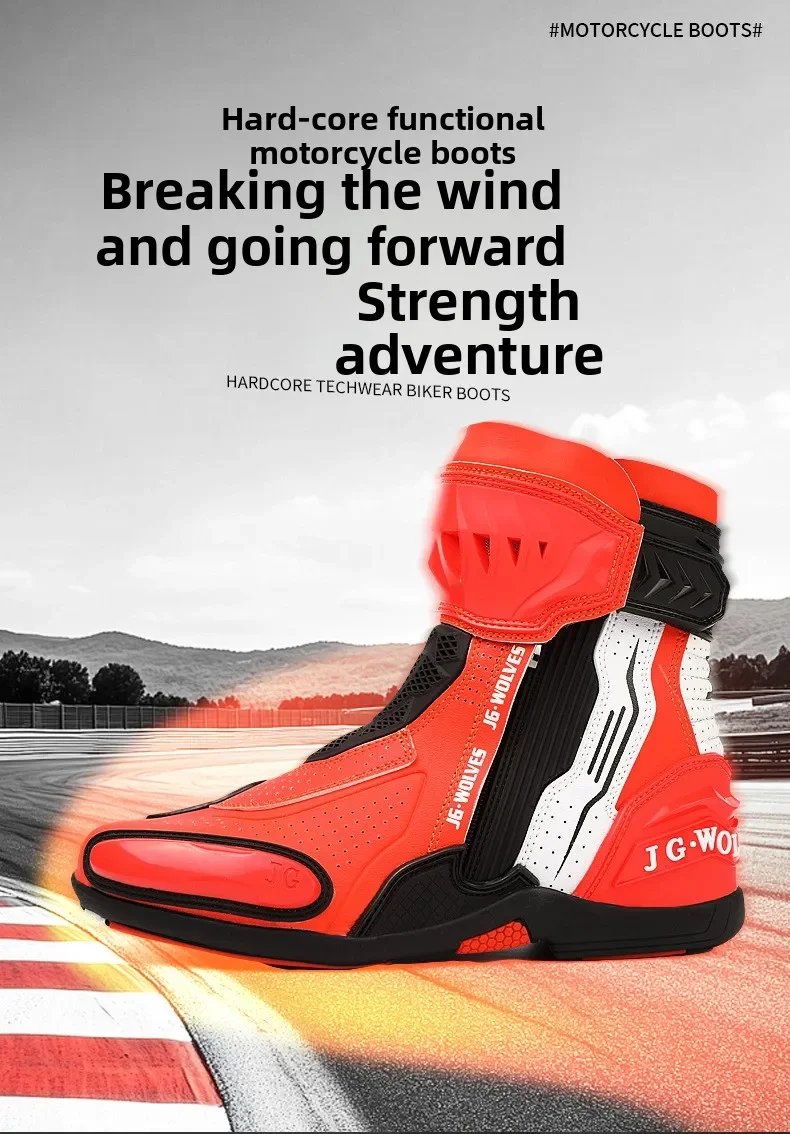 Men Women Motorcycle Riding Shoes Waterproof Breathable Summer Short Moto Boots Anti Slip Off Road Racing Motorbike Footwear