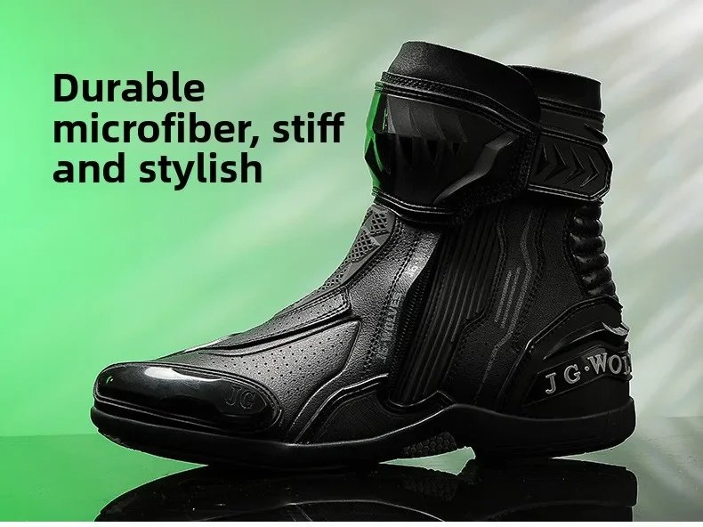 Men Women Motorcycle Riding Shoes Waterproof Breathable Summer Short Moto Boots Anti Slip Off Road Racing Motorbike Footwear