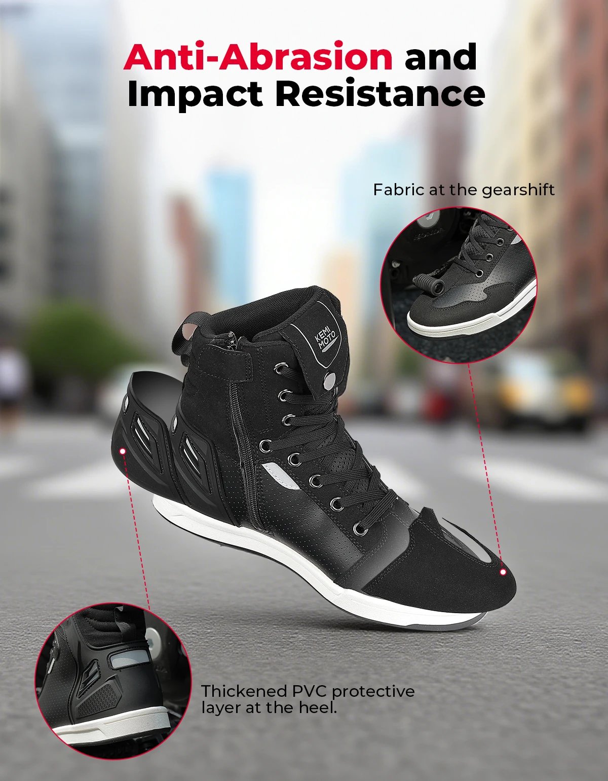 Motorcycle Shoes Men Short Boots Daily Summer Riding Casual Sneakers Anti-collision Reflective Cycling Protection Equipments