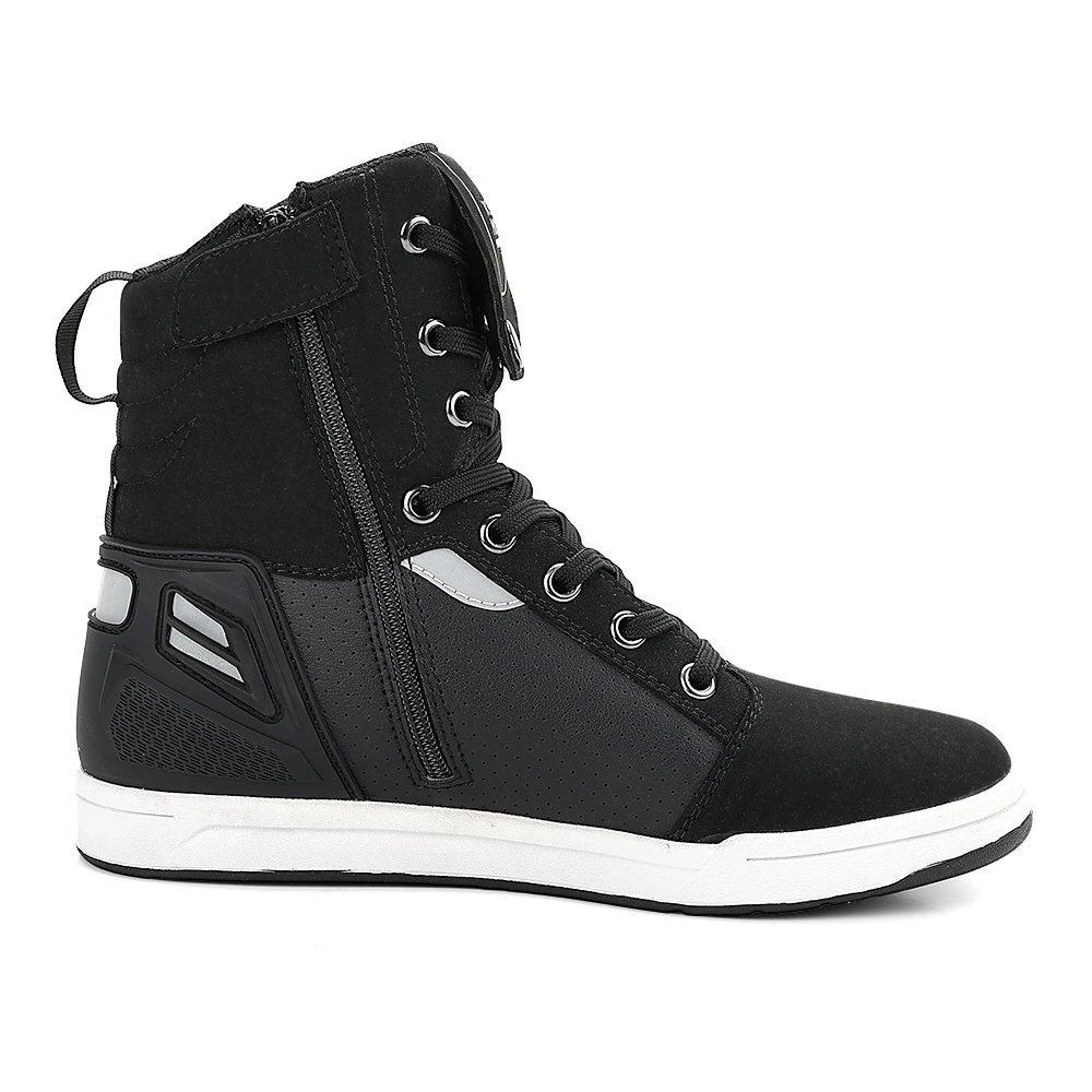 Motorcycle Shoes Men Short Boots Daily Summer Riding Casual Sneakers Anti-collision Reflective Cycling Protection Equipments
