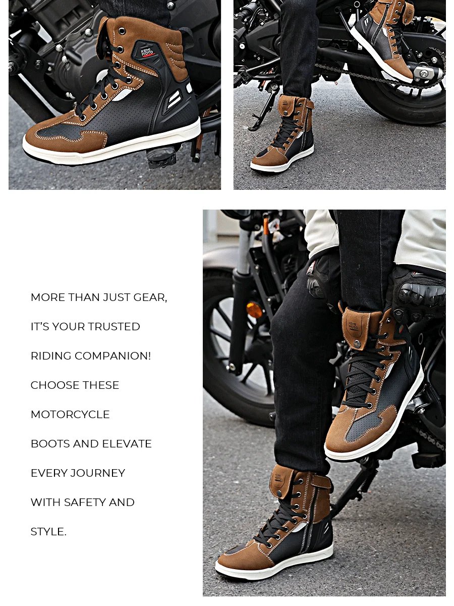 Motorcycle Shoes Men Short Boots Daily Summer Riding Casual Sneakers Anti-collision Reflective Cycling Protection Equipments Motorcycle Shoes Men Short Boots Daily Summer Riding Casual Sneakers Anti-collision Reflective Cycling Protection Equipments