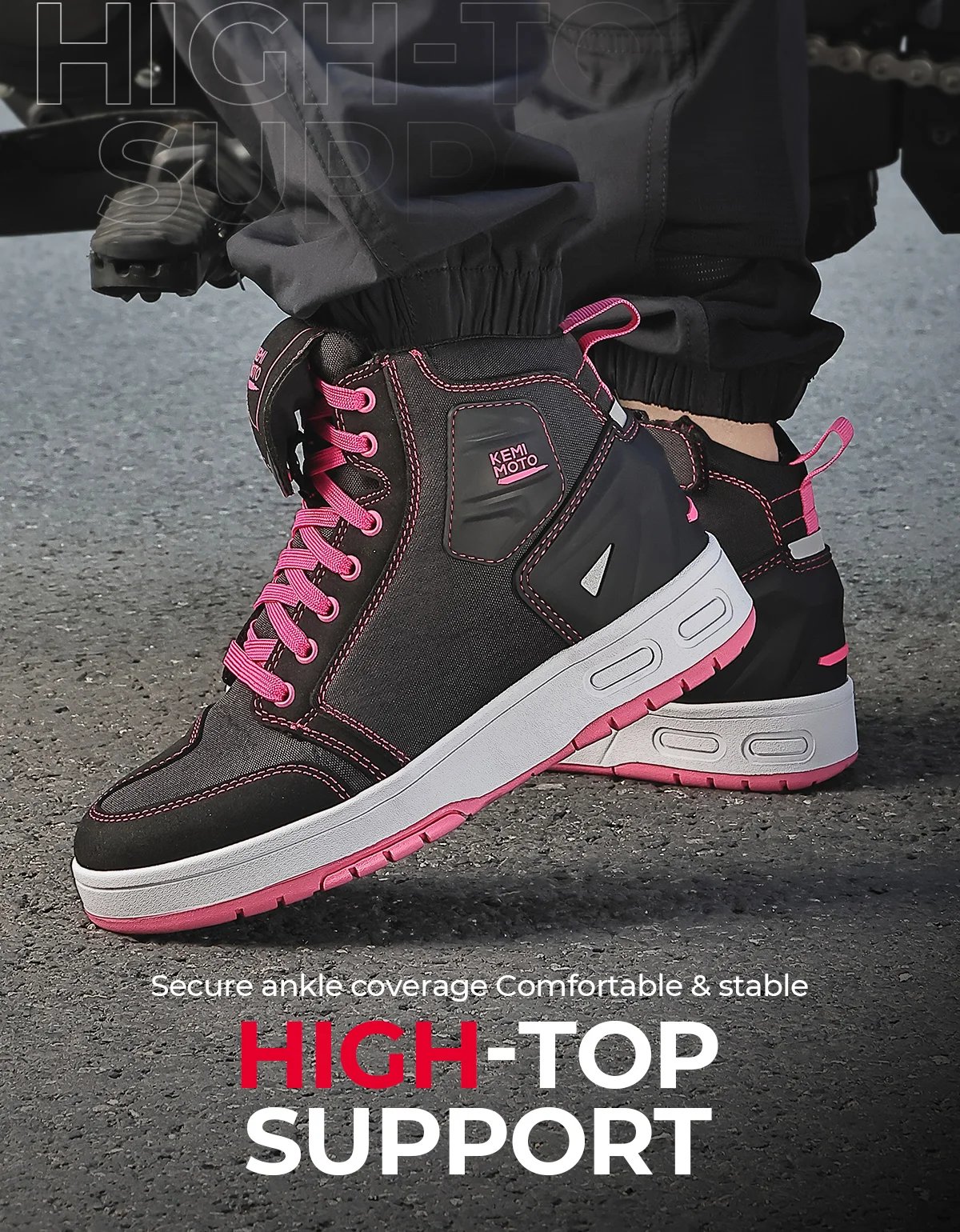 Motorcycle Shoes for Women Daily Commute Riding Protective Summer Breathable Comfortable Reinforced Toe Anti-slip Street Gear Motorcycle Shoes for Women Daily Commute Riding Protective Summer Breathable Comfortable Reinforced Toe Anti-slip Street Gear