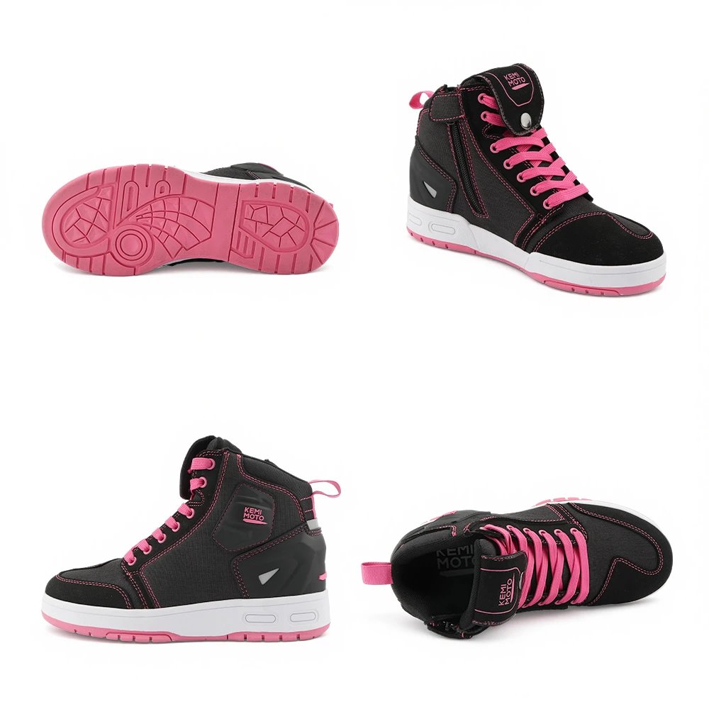 Motorcycle Shoes for Women Daily Commute Riding Protective Summer Breathable Comfortable Reinforced Toe Anti-slip Street Gear Motorcycle Shoes for Women Daily Commute Riding Protective Summer Breathable Comfortable Reinforced Toe Anti-slip Street Gear