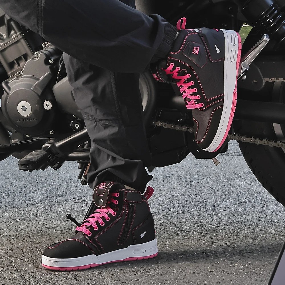 Motorcycle Shoes for Women Daily Commute Riding Protective Summer Breathable Comfortable Reinforced Toe Anti-slip Street Gear Motorcycle Shoes for Women Daily Commute Riding Protective Summer Breathable Comfortable Reinforced Toe Anti-slip Street Gear