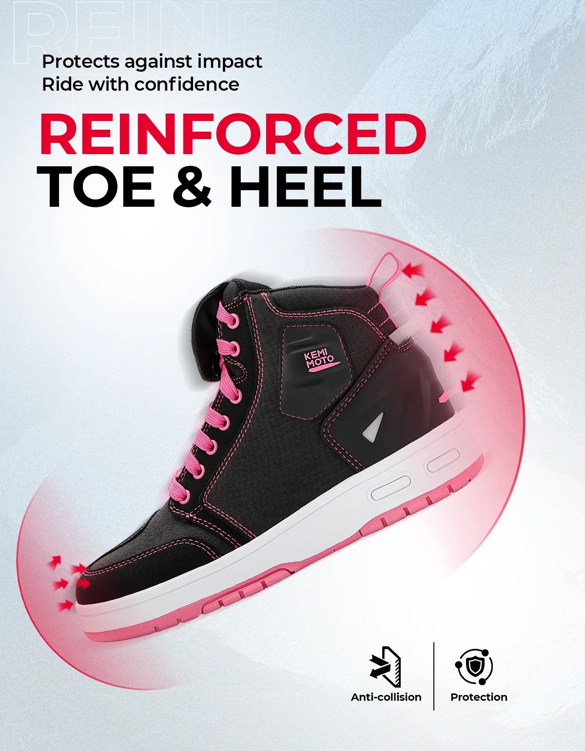 Motorcycle Shoes for Women Daily Commute Riding Protective Summer Breathable Comfortable Reinforced Toe Anti-slip Street Gear Motorcycle Shoes for Women Daily Commute Riding Protective Summer Breathable Comfortable Reinforced Toe Anti-slip Street Gear