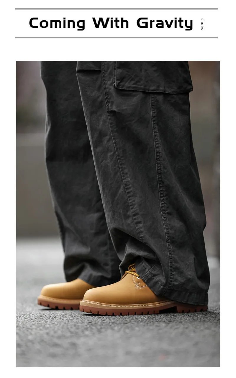 Fashionable Classic Men's Boots Trend Thick Sole Casual Men's Shoes Comfortable Breathable High-top Man's Shoes Botas Para Mujer