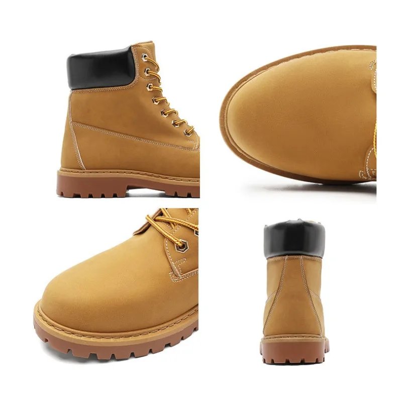 Fashionable Classic Men's Boots Trend Thick Sole Casual Men's Shoes Comfortable Breathable High-top Man's Shoes Botas Para Mujer