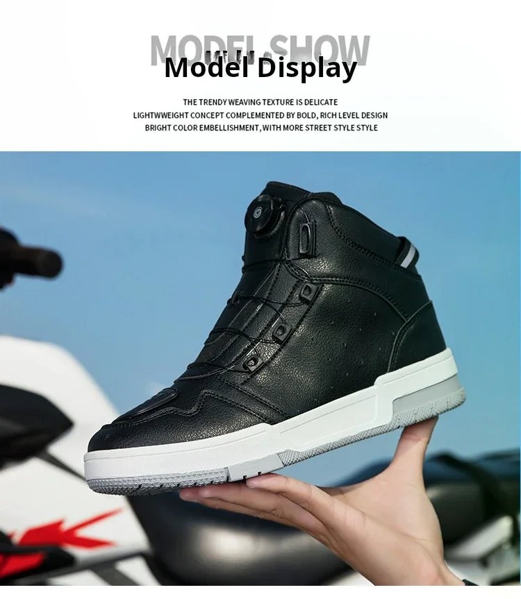 Summer New Motorcycle Boots Men Women Knight Outdoor Riding Anti-slip Spring Sneakers Shoes Bicycle Mountain Racing Road Speed
