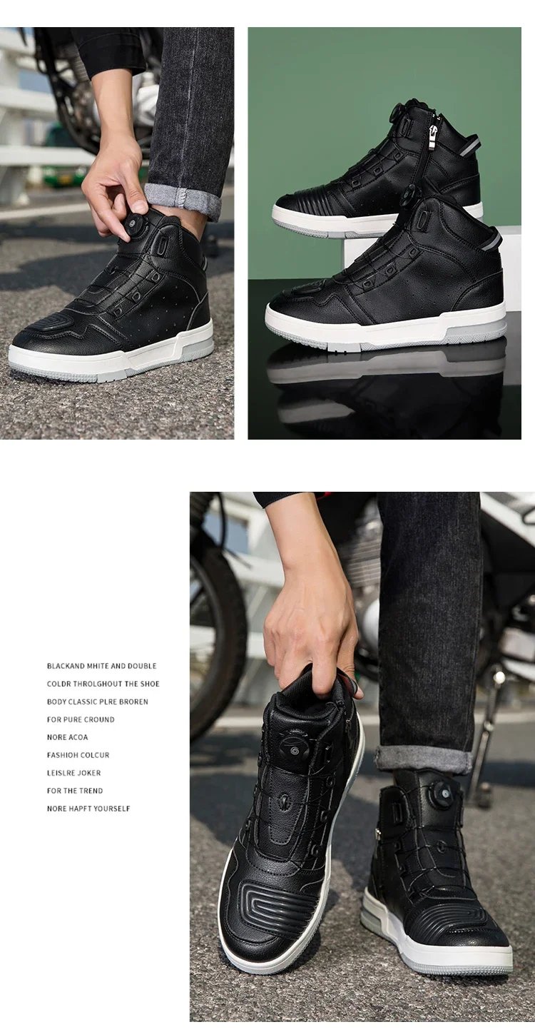 Summer New Motorcycle Boots Men Women Knight Outdoor Riding Anti-slip Spring Sneakers Shoes Bicycle Mountain Racing Road Speed
