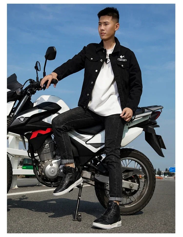 Summer New Motorcycle Boots Men Women Knight Outdoor Riding Anti-slip Spring Sneakers Shoes Bicycle Mountain Racing Road Speed